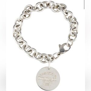 Tiffany & Co Silver Chain Charm Bracelet
